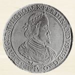 Podobizna cesarza Ferdynanda III na monecie 12 dukatowej, 1641 r.